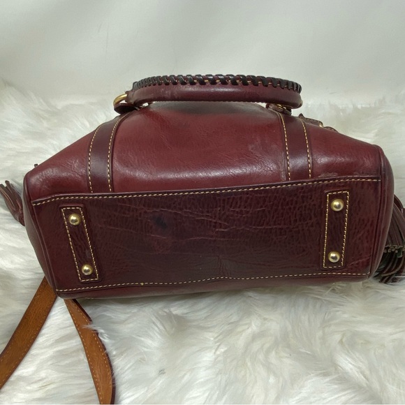 Dooney & Bourke Dark Red Florentine Handbag - Picture 8 of 13